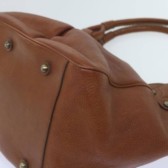 BURBERRY Shoulder Bag Leather Brown Auth yk9592 - Picture 14 of 16